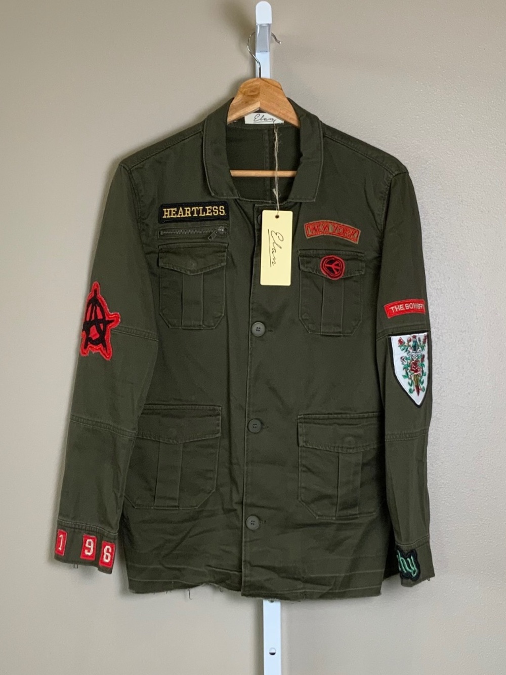 Elan Military Patch Utility Jacket